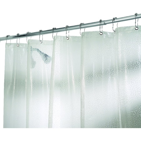 Interdesign iDesign 72 in. H X 72 in. W Clear Raindrop Shower Curtain EVA 21981